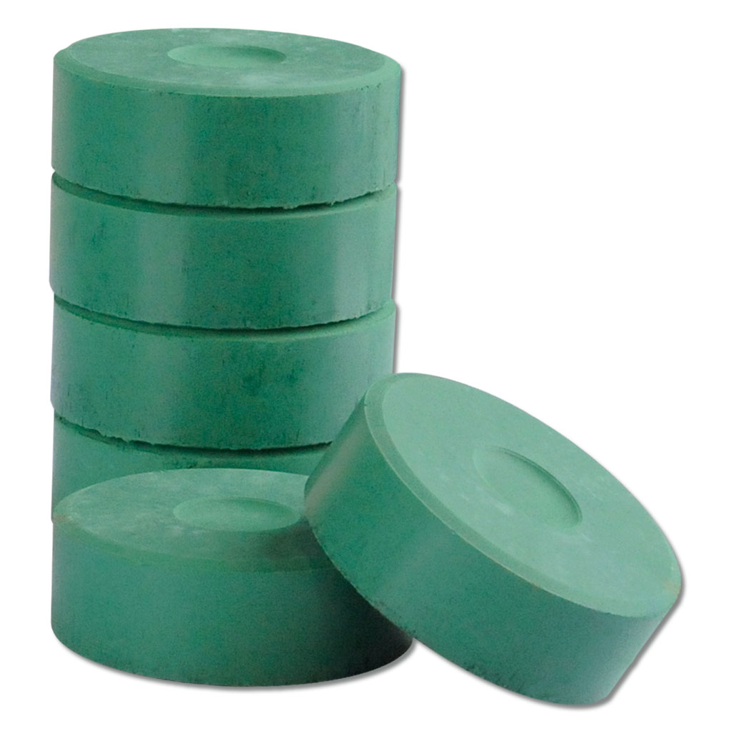 Temperablocks, 6 Stück in einer Farbe, Ø 57 mm
