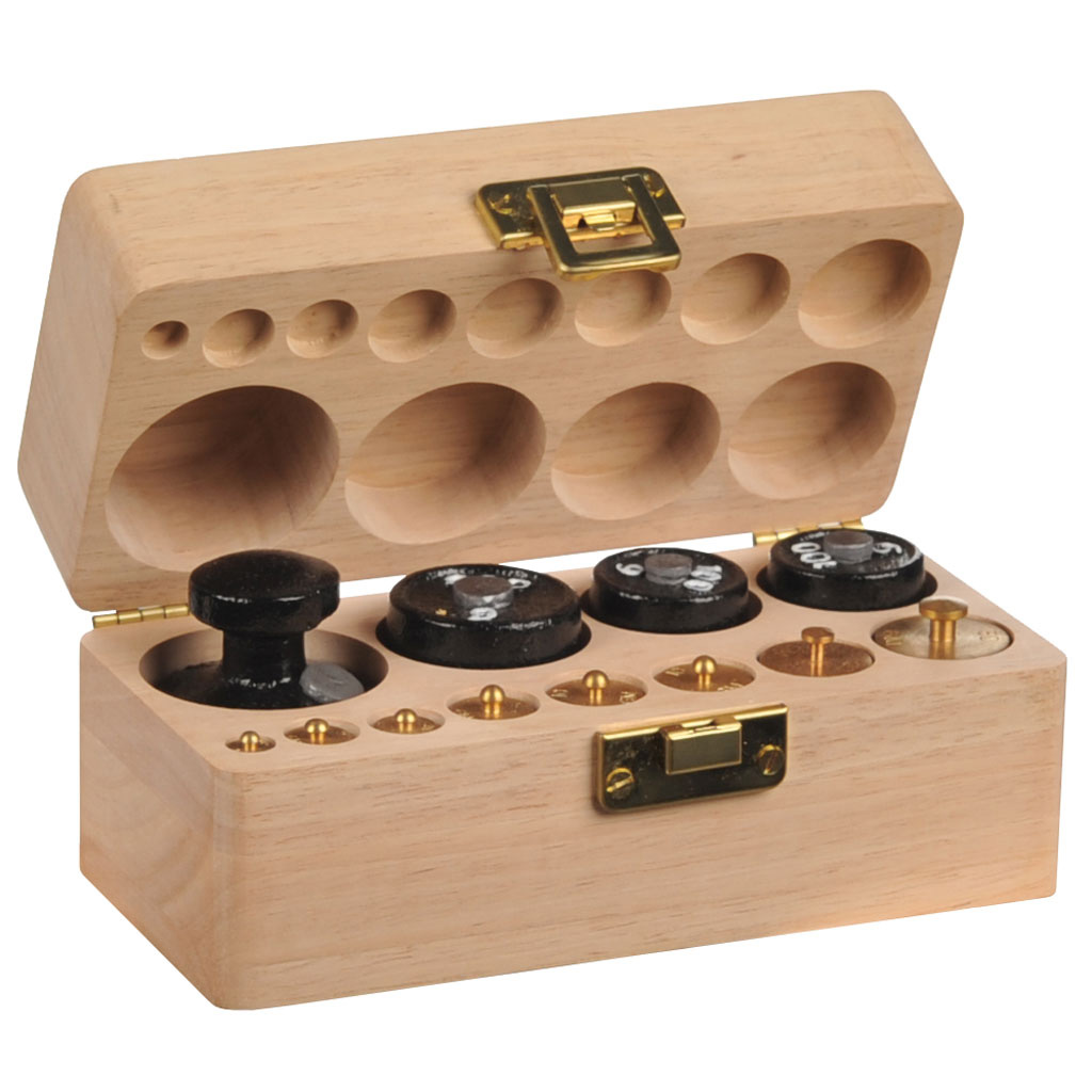temp3903i8zmK3F6NCLJV Satz Gewichte – 12 Teile im Holzblock mit Deckel