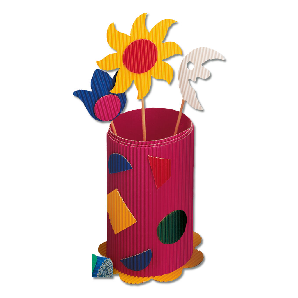 Bastelwellpappe, 10 Bogen, 50 x 70 cm