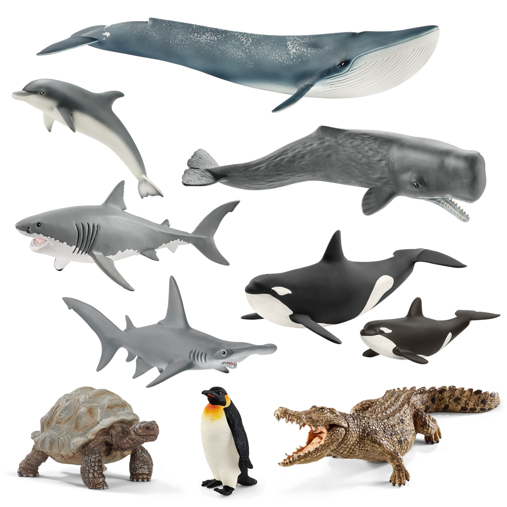 Schleich® Fluss- und Meerestiereset-Bild Auf diesem Bild ist das Produkt mit der Art.Nr.: W-82856 zu sehen