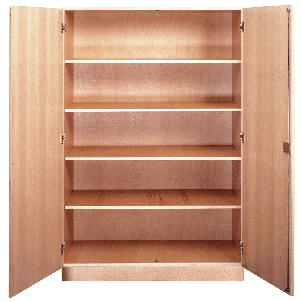 Modulus® Hochschrank mit Drehtüren ohne Mittelwand, 4 verstellbare Böden