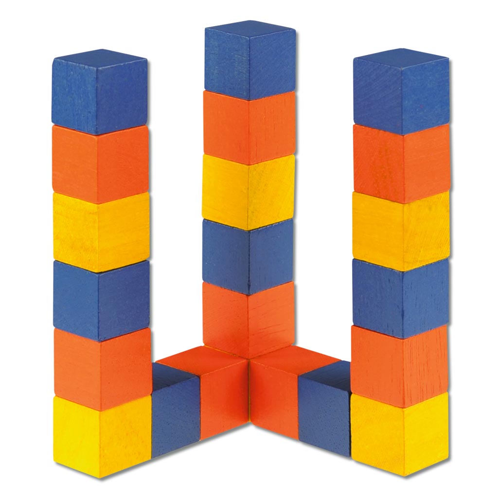 Bunte Holzwürfel - Gruppensatz