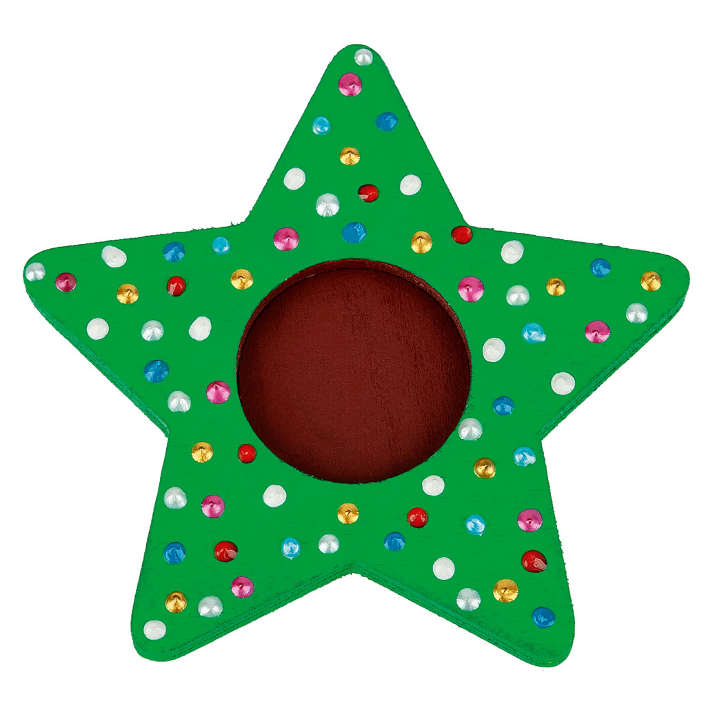 Teelichthalter Stern, blanko