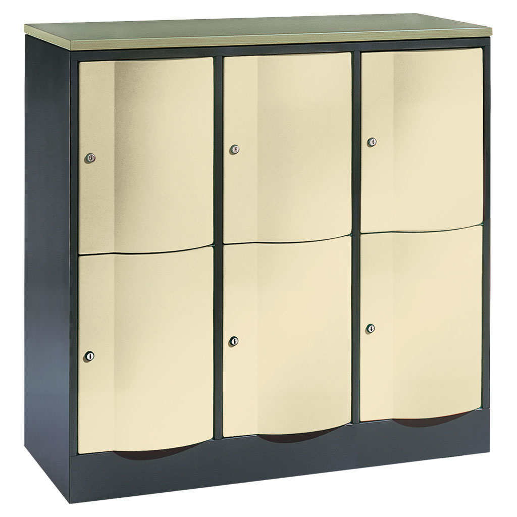 Großraum-Schließfachschrank, 3-reihig Großraum-Schließfachschrank, 3-reihig