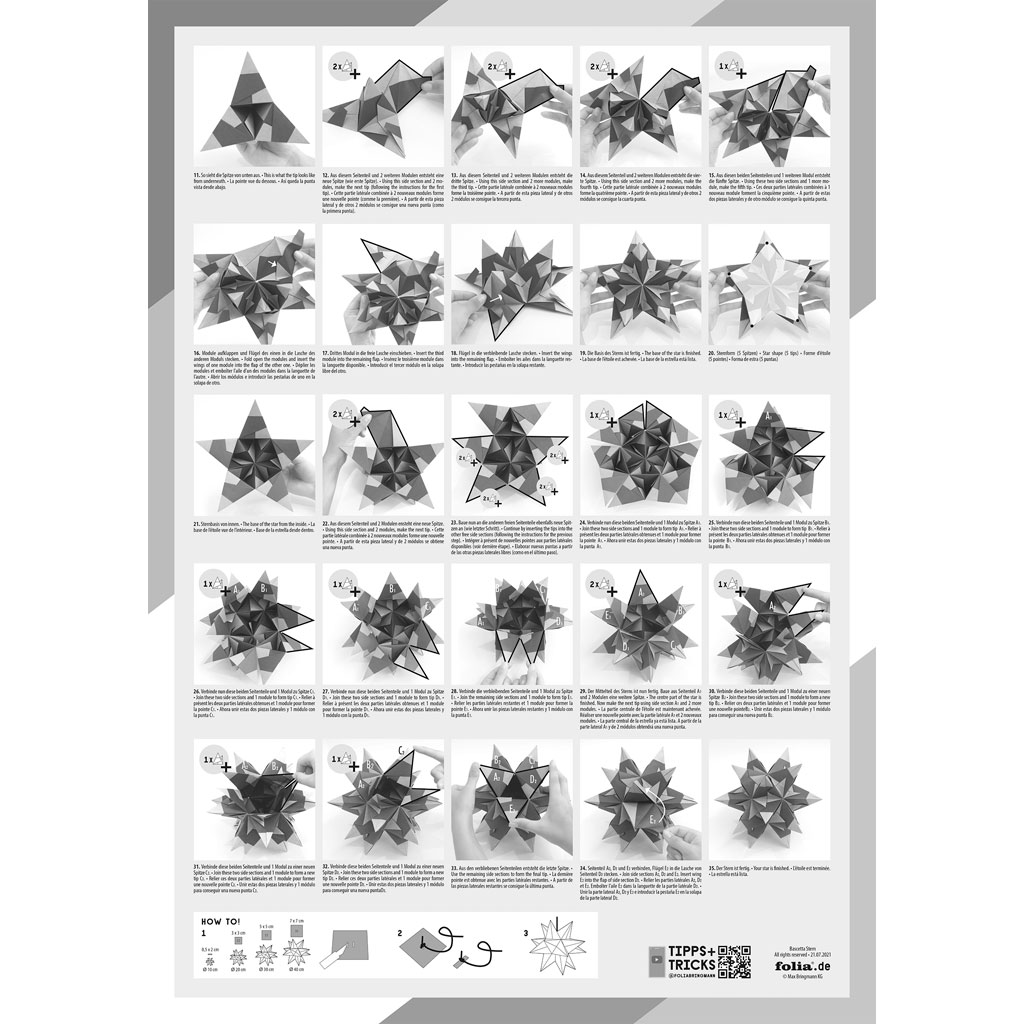 Folia® Bascetta Stern-Bastelset