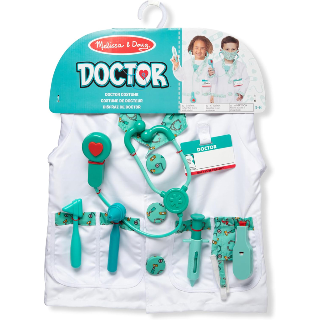 Melissa & Doug Arzt-/Ärztin-Kostüm, 8-teilig