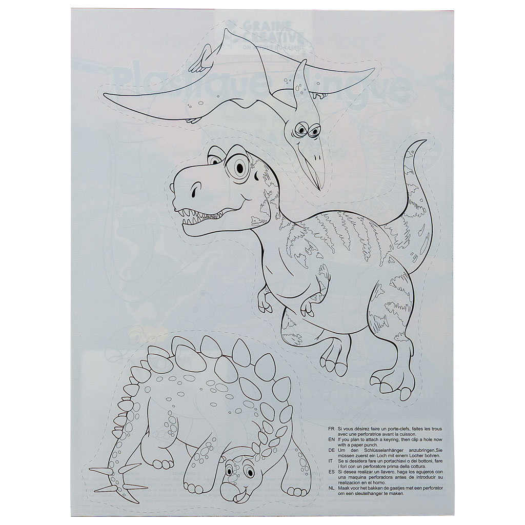 Schlüsselanhänger Dinos zum Selbstgestalten