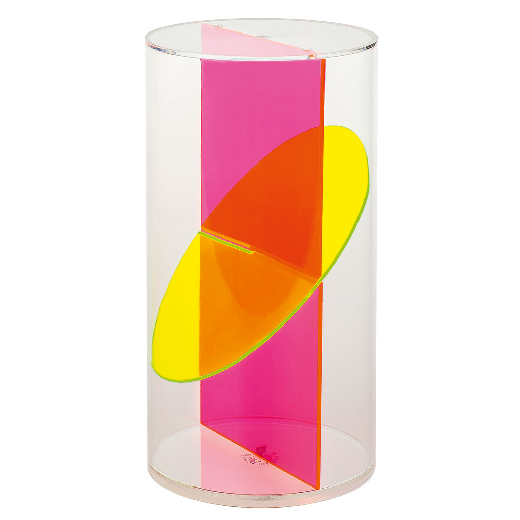 Zylinder mit Ellipse und Achsenschnitt