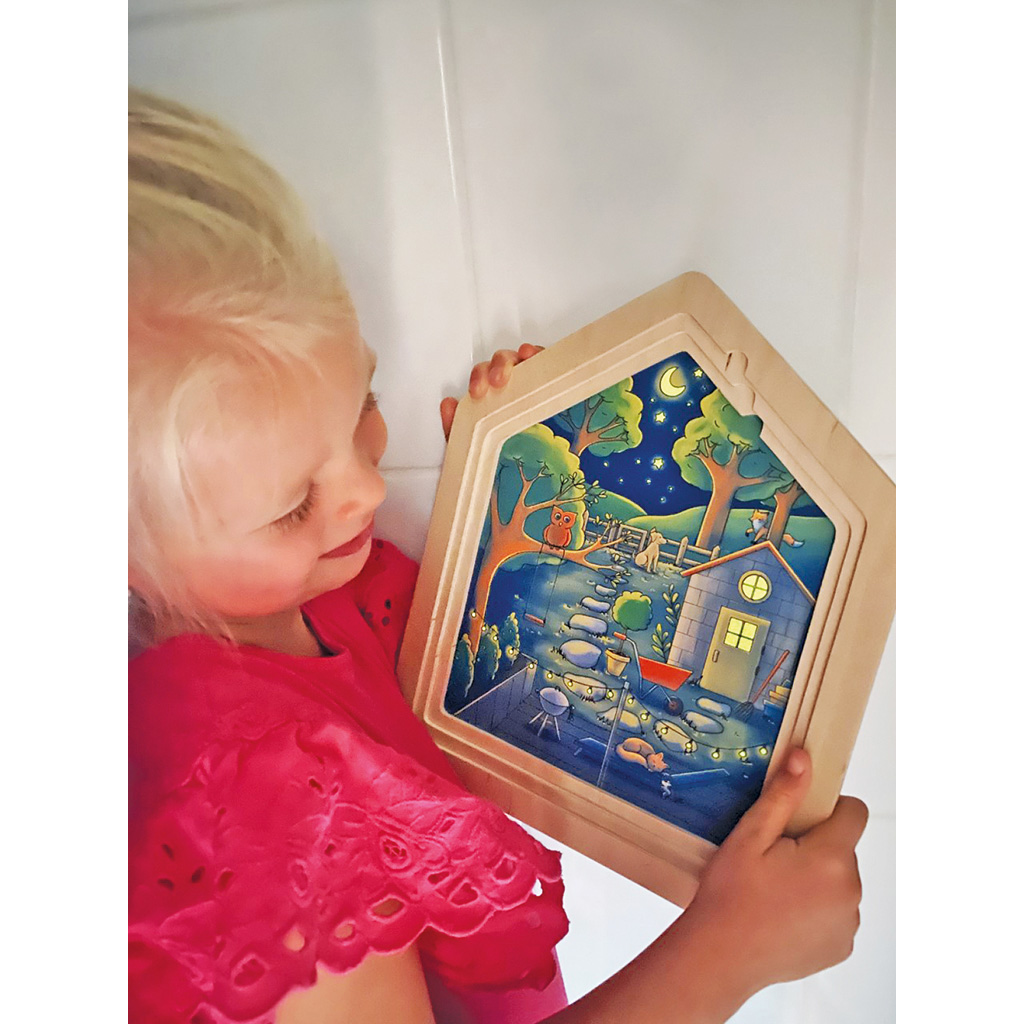 Lagenpuzzle "Zuhause"