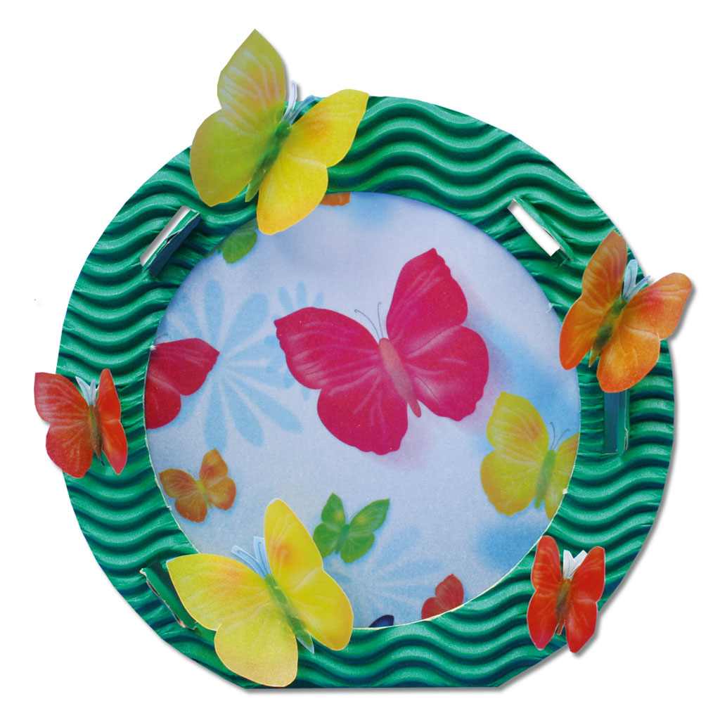 Kleine Laternen-Stanzformen, rund, 10 Stück in Einzelfarben