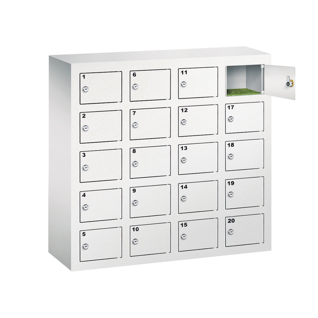 Handyfächerschrank mit 20 Fächern-Bild Auf diesem Bild ist das Produkt mit der Art.Nr.: M-45168 zu sehen