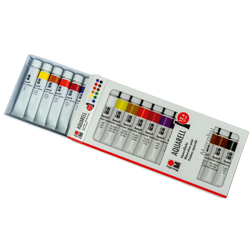 Marabu Aquarellfarben Einsteigerset-Bild Auf diesem Bild ist das Produkt mit der Art.Nr.: W-92177 zu sehen