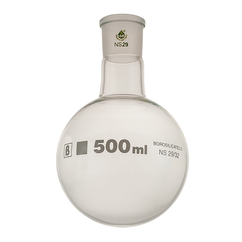 Rundkolben, Borosilikat