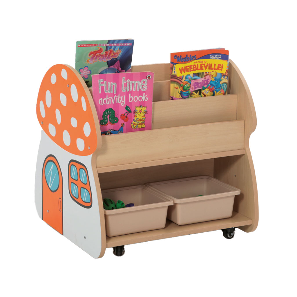 Bücherwagen Pilz, fahrbar
