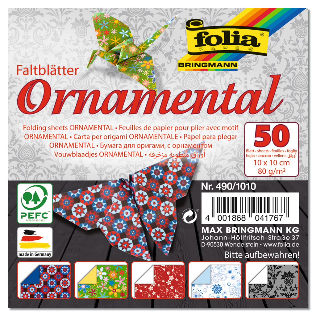 Folia® Faltblätter Ornamental 80 g/m²