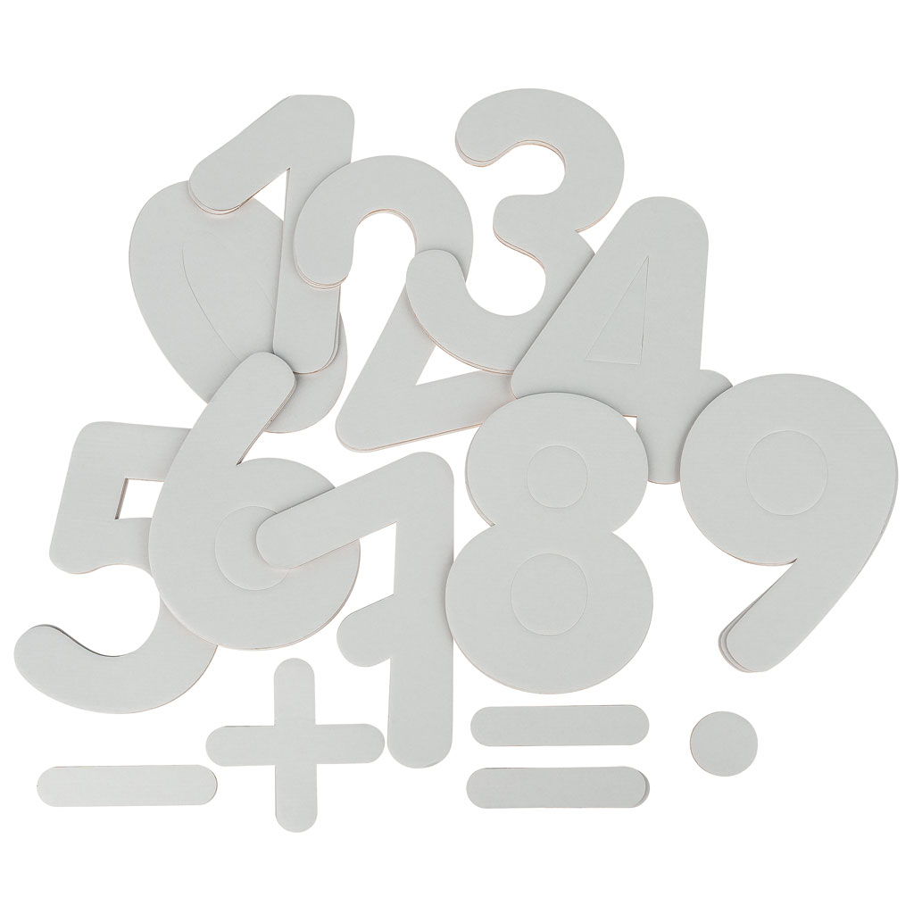 Riesen-Zahlen und Rechenzeichen zum Selbstgestalten, 45 Stück