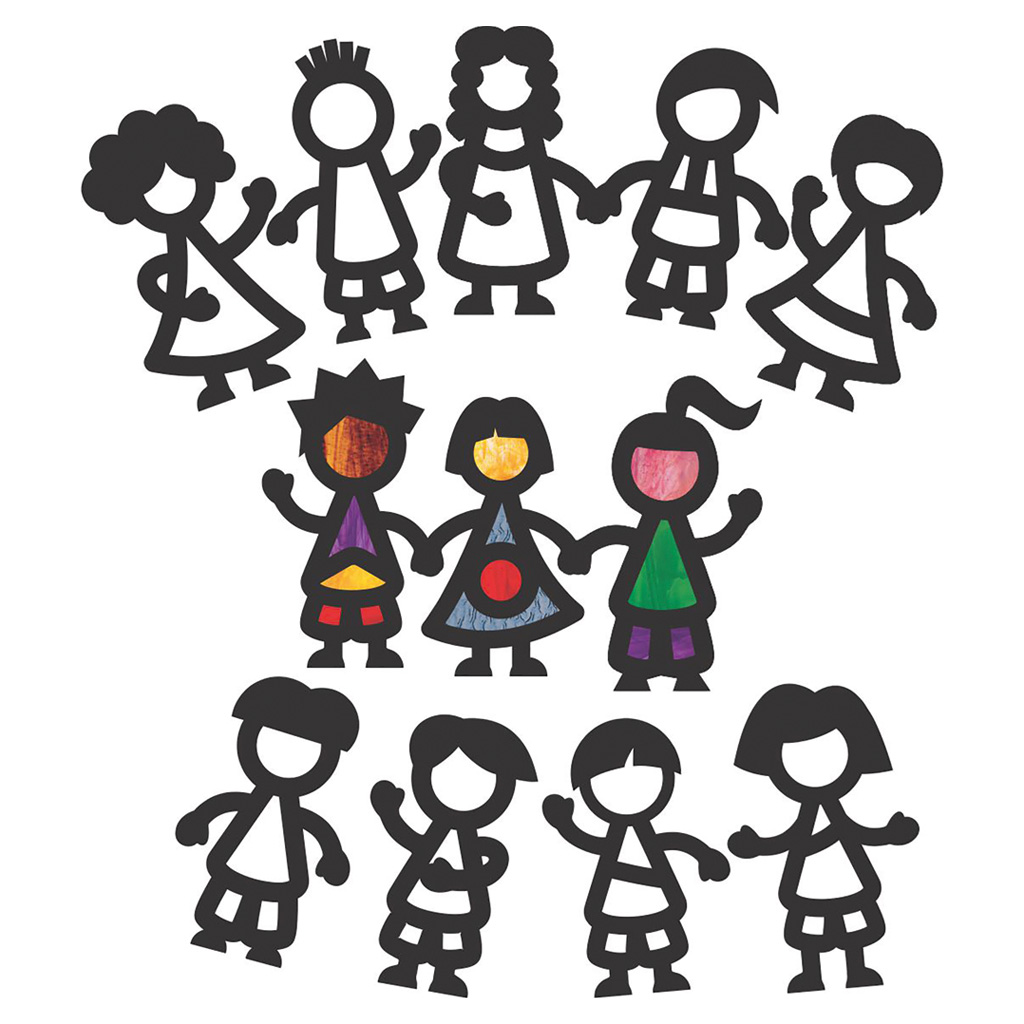 Fensterbilder Freunde, 36 Stück-Bild Auf diesem Bild ist das Produkt mit der Art.Nr.: W-93860 zu sehen