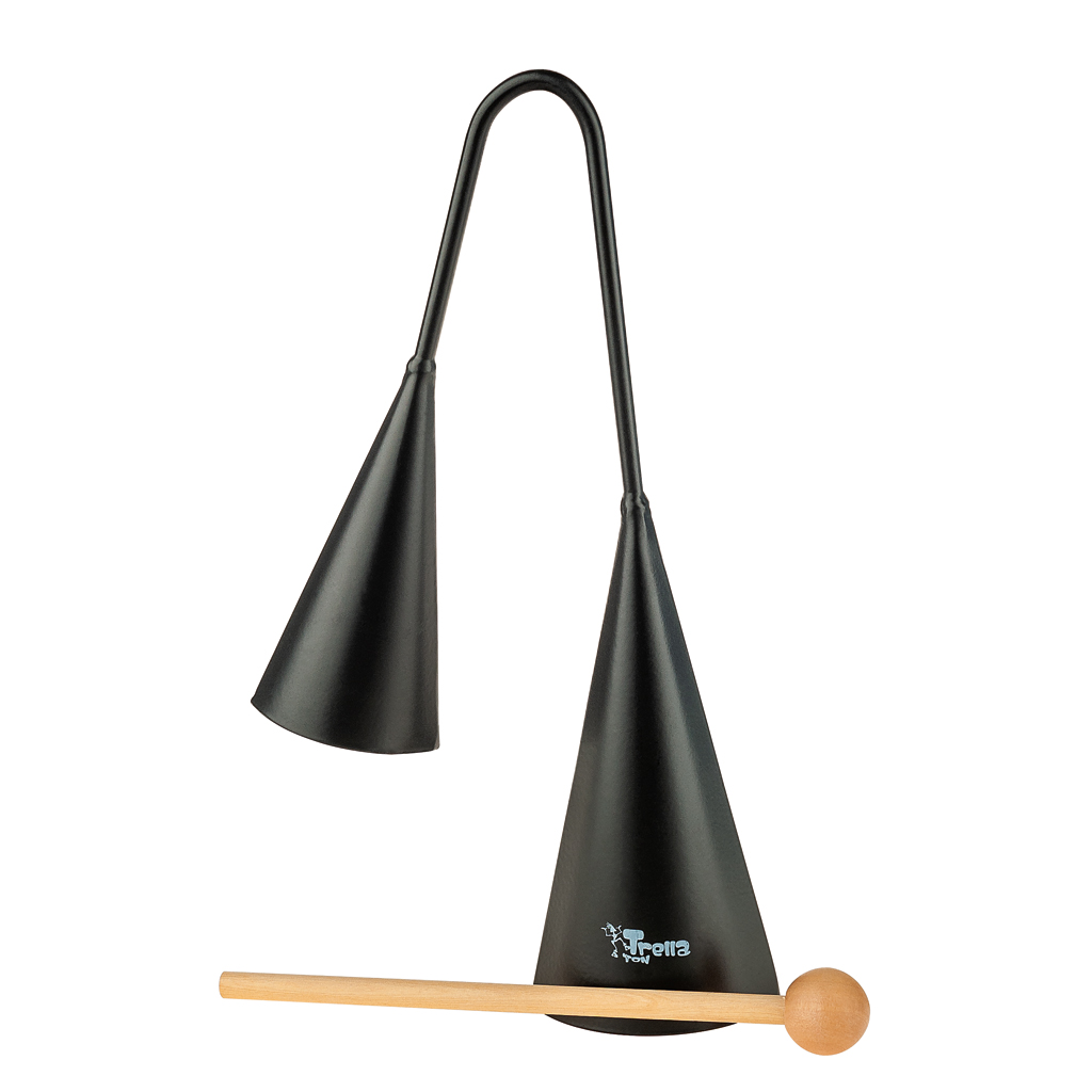 TrellaTon® Agogo Bell aus Metall, inkl. Schlägel TrellaTon® Agogo Bell aus Metall, inkl. Schlägel