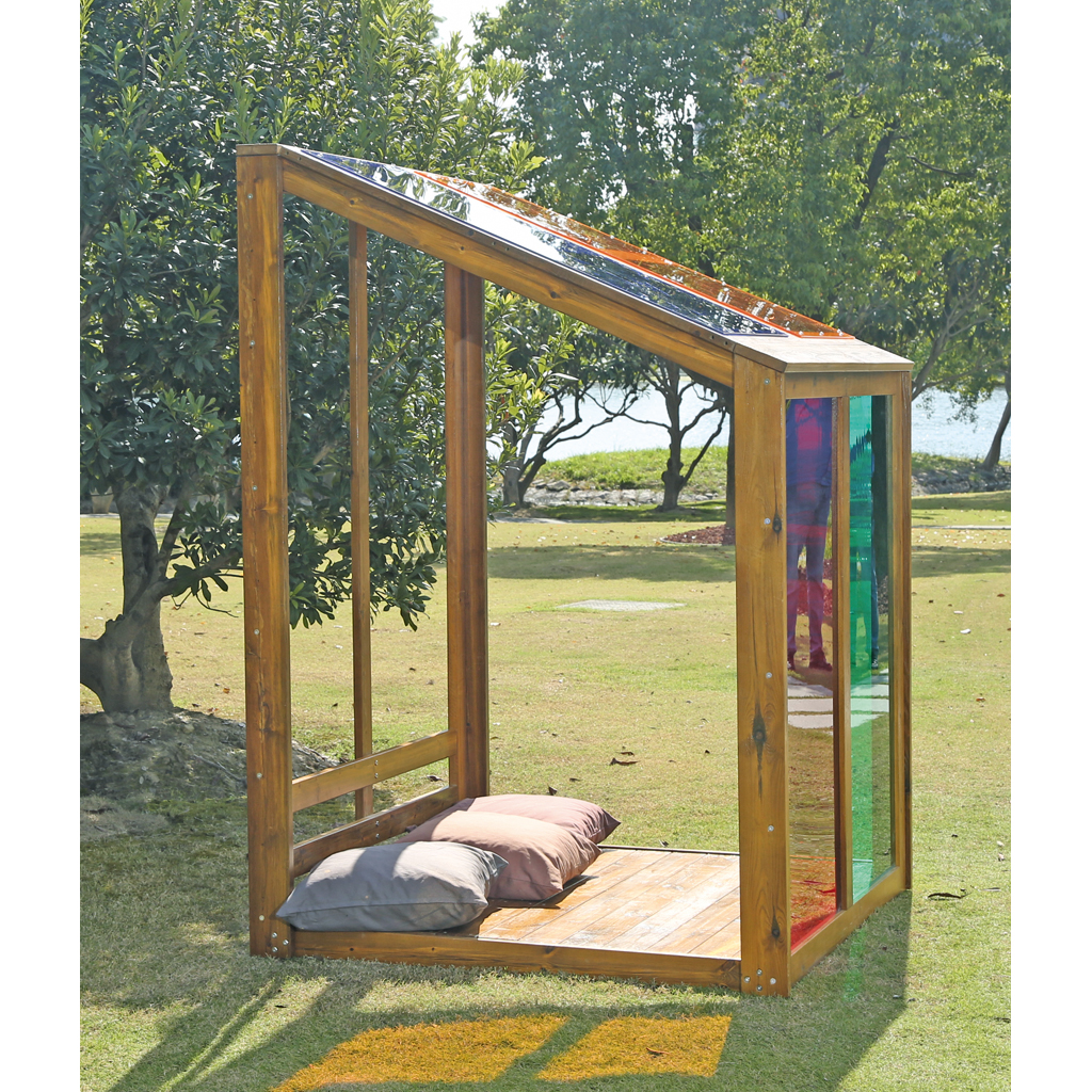 Outdoor-Regenbogenhaus