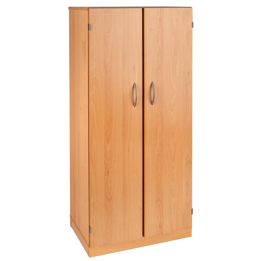 Modulus® Hohes Klassenzimmer-Regal mit Türen, 2-reihig, fahrbar oder feststehend