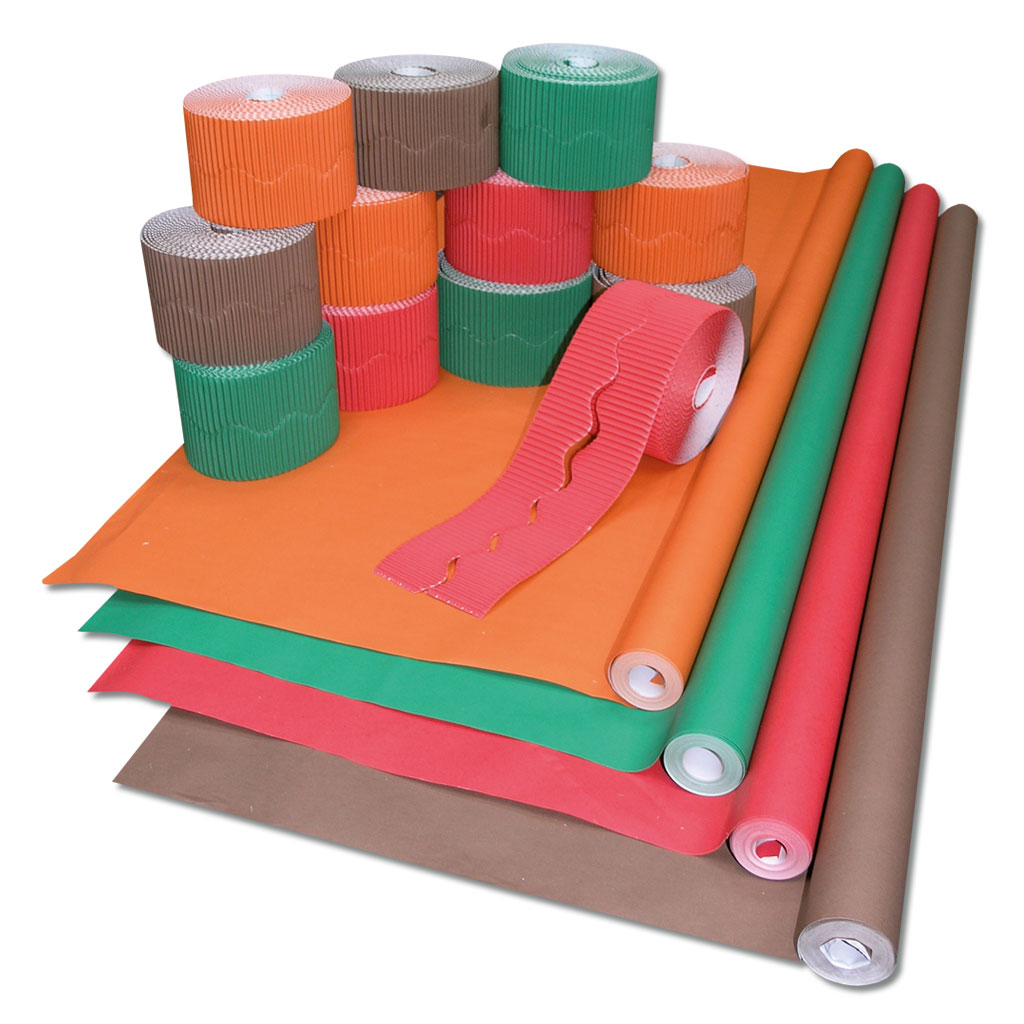 Bordüren- und Papierset Herbstfarben