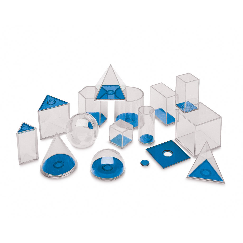 Geometrische Füllkörper - 14 Modelle aus Plexiglas