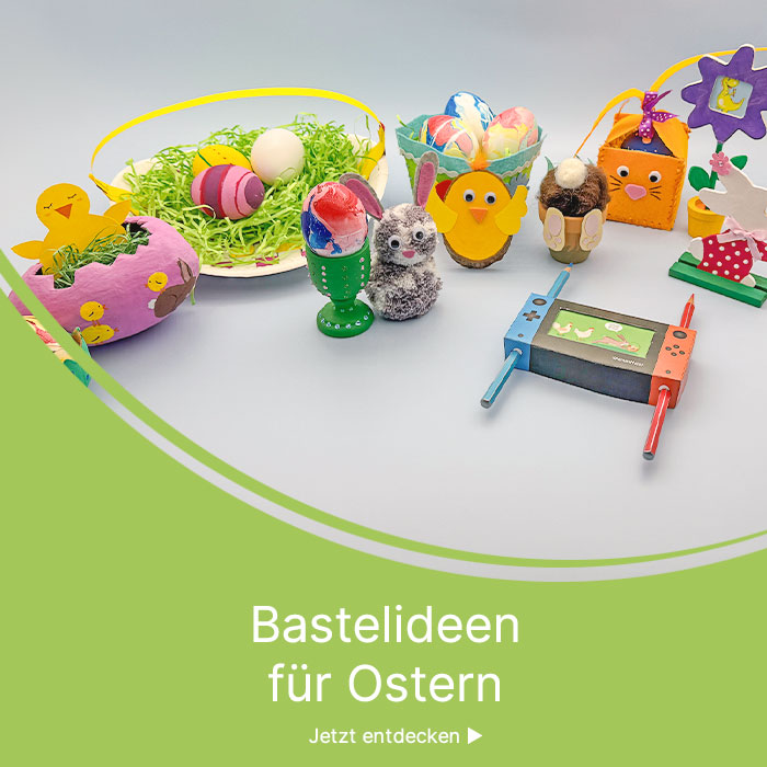 Osterdekoration die selbstgebastelt ist