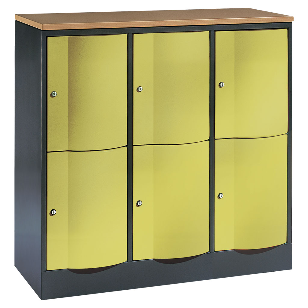 Großraum-Schließfachschrank, 3-reihig Großraum-Schließfachschrank, 3-reihig