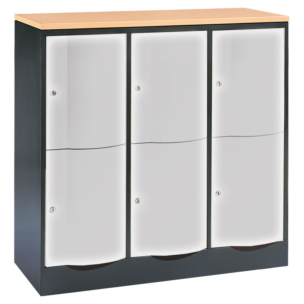 Großraum-Schließfachschrank, 3-reihig Großraum-Schließfachschrank, 3-reihig