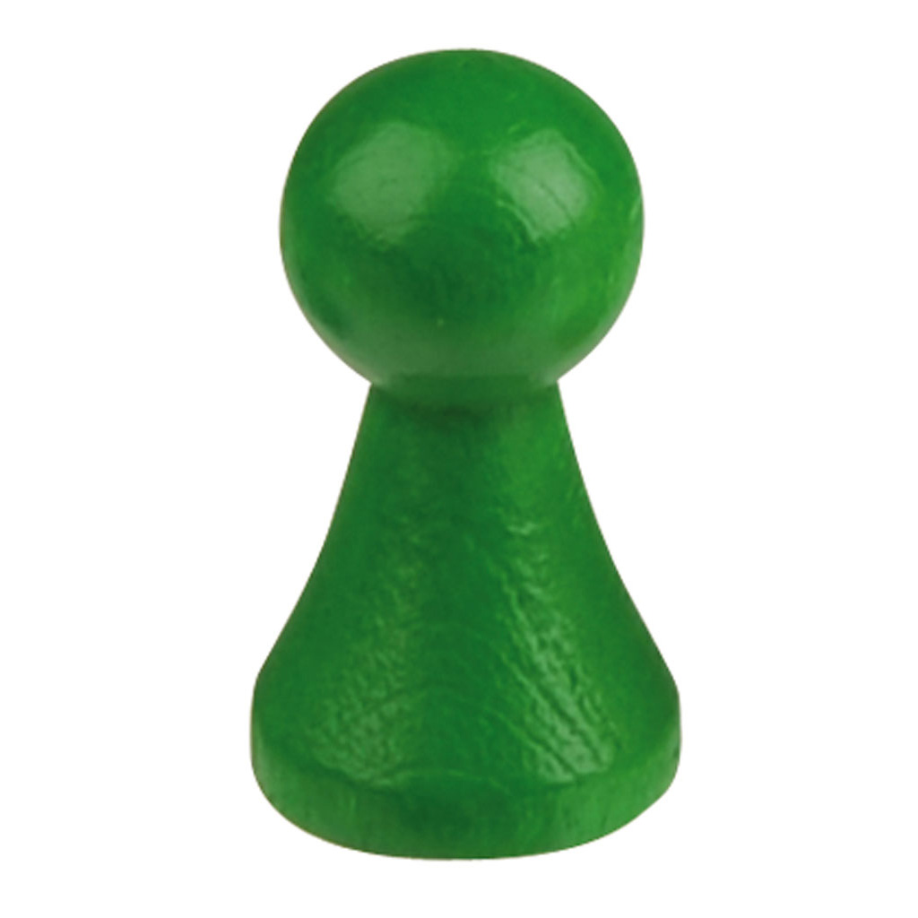 Große Holzspielkegel – grün