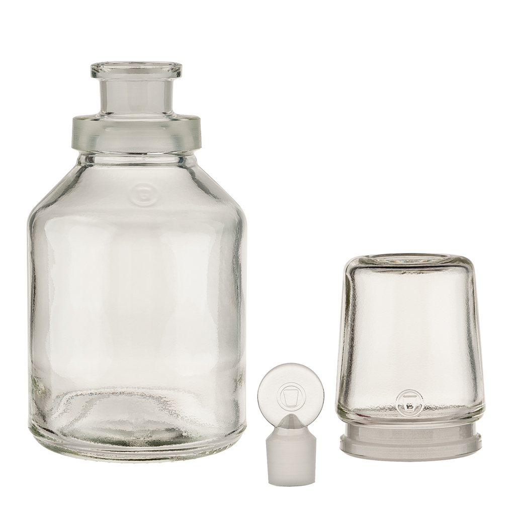 Säurekappenflaschen aus Duran®, in 4 Größen