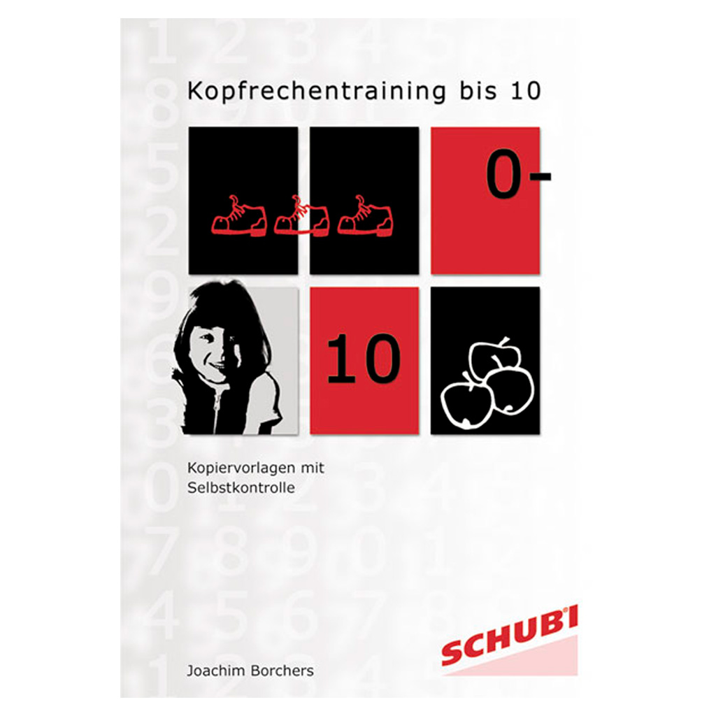 Schubi® Kopfrechentraining bis 10-Bild Auf diesem Bild ist das Produkt mit der Art.Nr.: W-30031 zu sehen