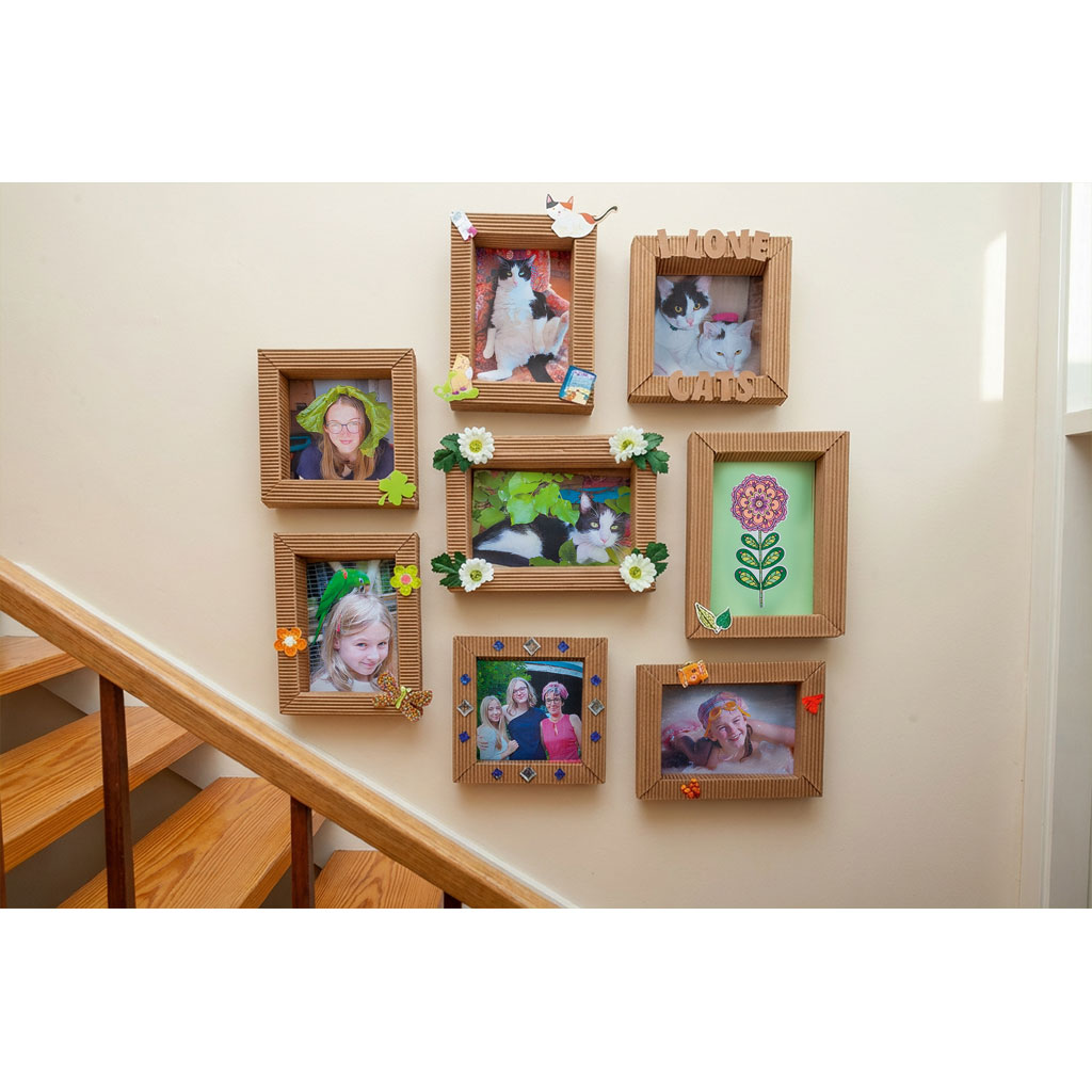 Bilderrahmen-Bastelset aus Wellpappe, 30 Stück