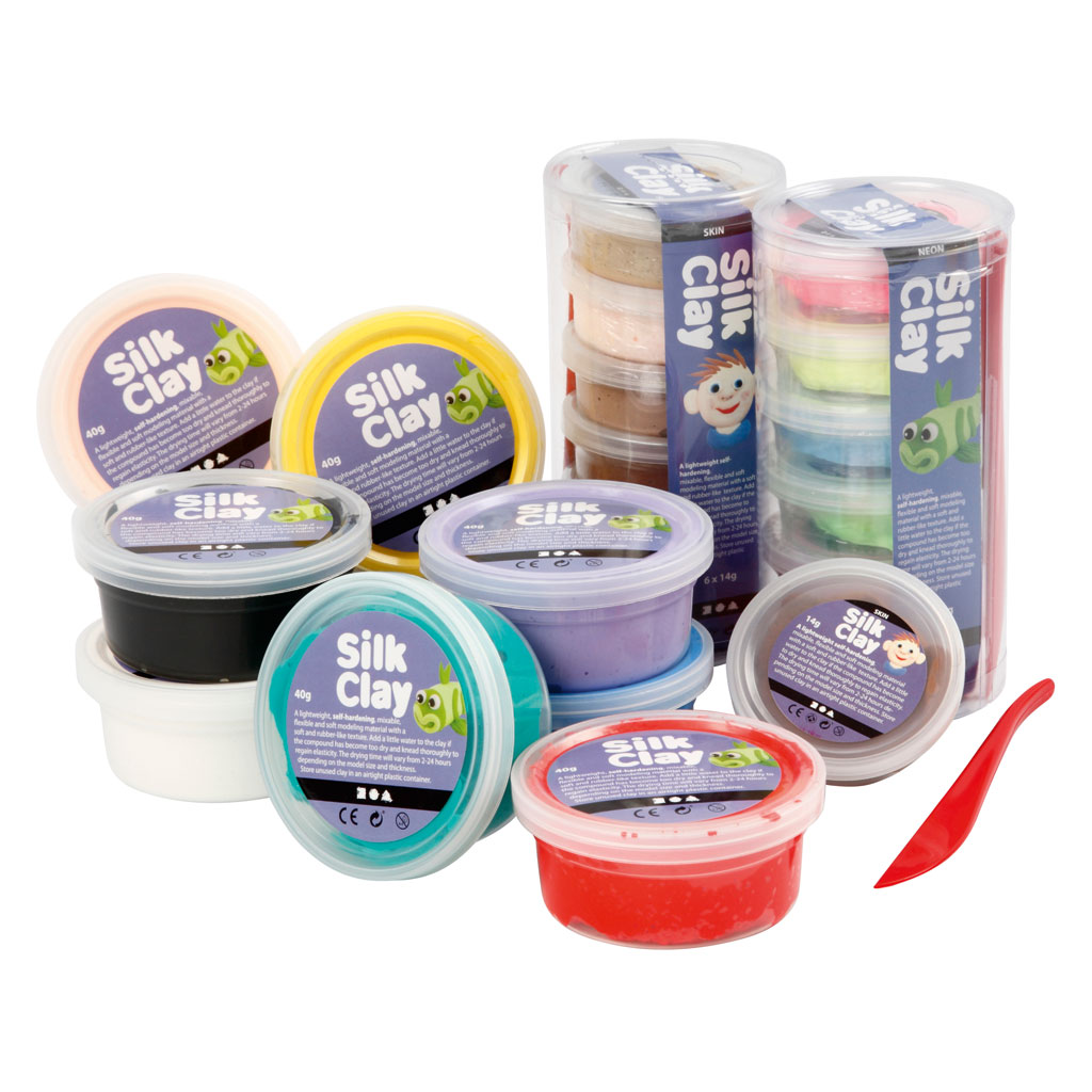 Silk Clay® Modelliermasse, 22 Dosen-Bild Auf diesem Bild ist das Produkt mit der Art.Nr.: W-93094 zu sehen