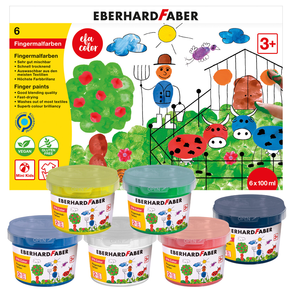 Eberhard Faber Fingermalfarben im Töpfchen Eberhard Faber Fingermalfarben im Töpfchen