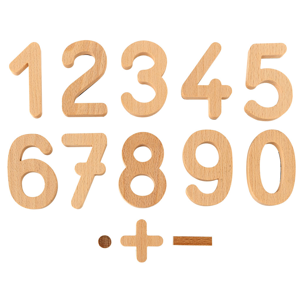 Holzziffern mit Rechenzeichen-Bild Auf diesem Bild ist das Produkt mit der Art.Nr.: M-30488 zu sehen