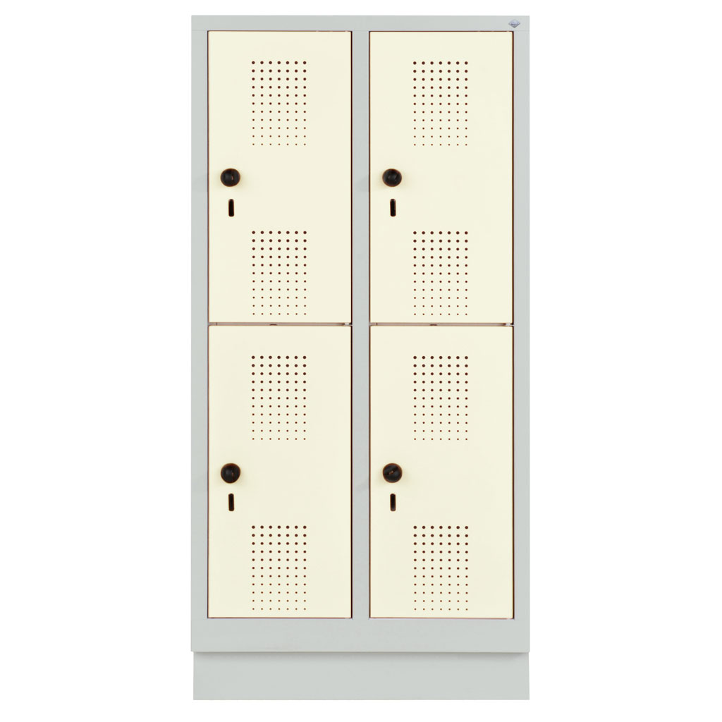 Garderobenschrank, doppelstöckig Garderobenschrank, doppelstöckig