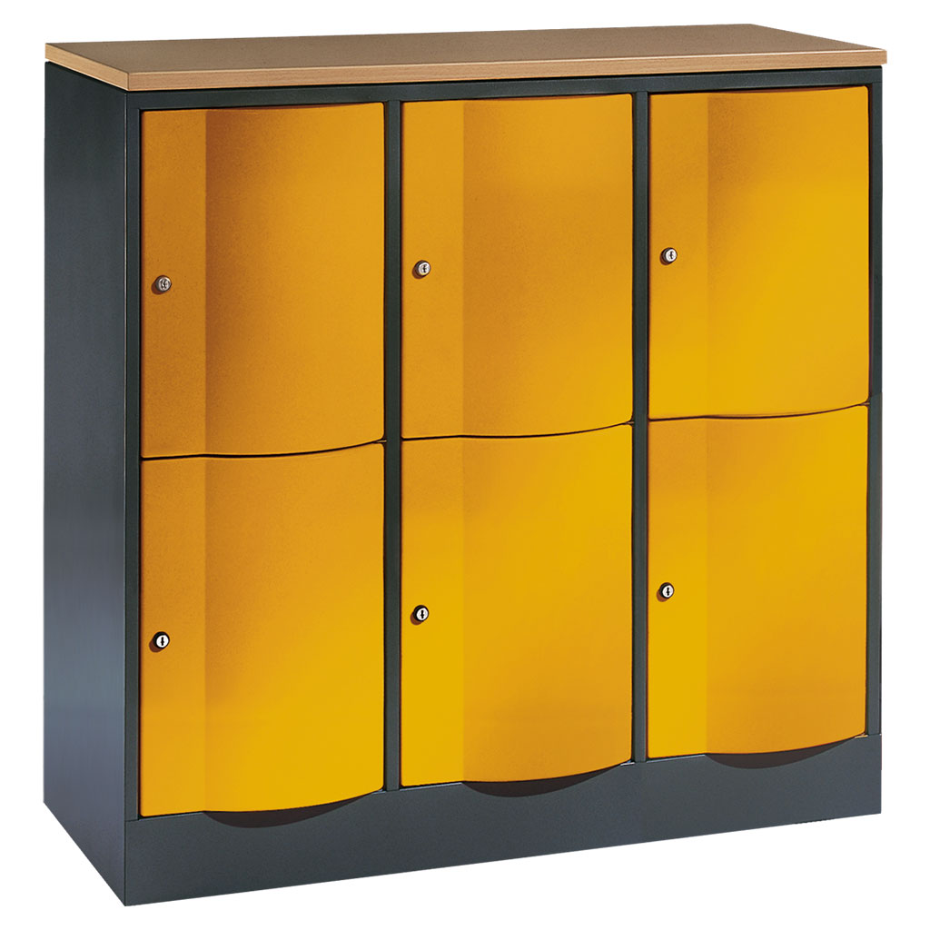 Großraum-Schließfachschrank, 3-reihig Großraum-Schließfachschrank, 3-reihig