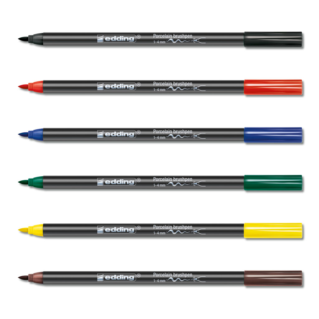 edding® 4200 Porzellanpinselstifte, 6er-Set