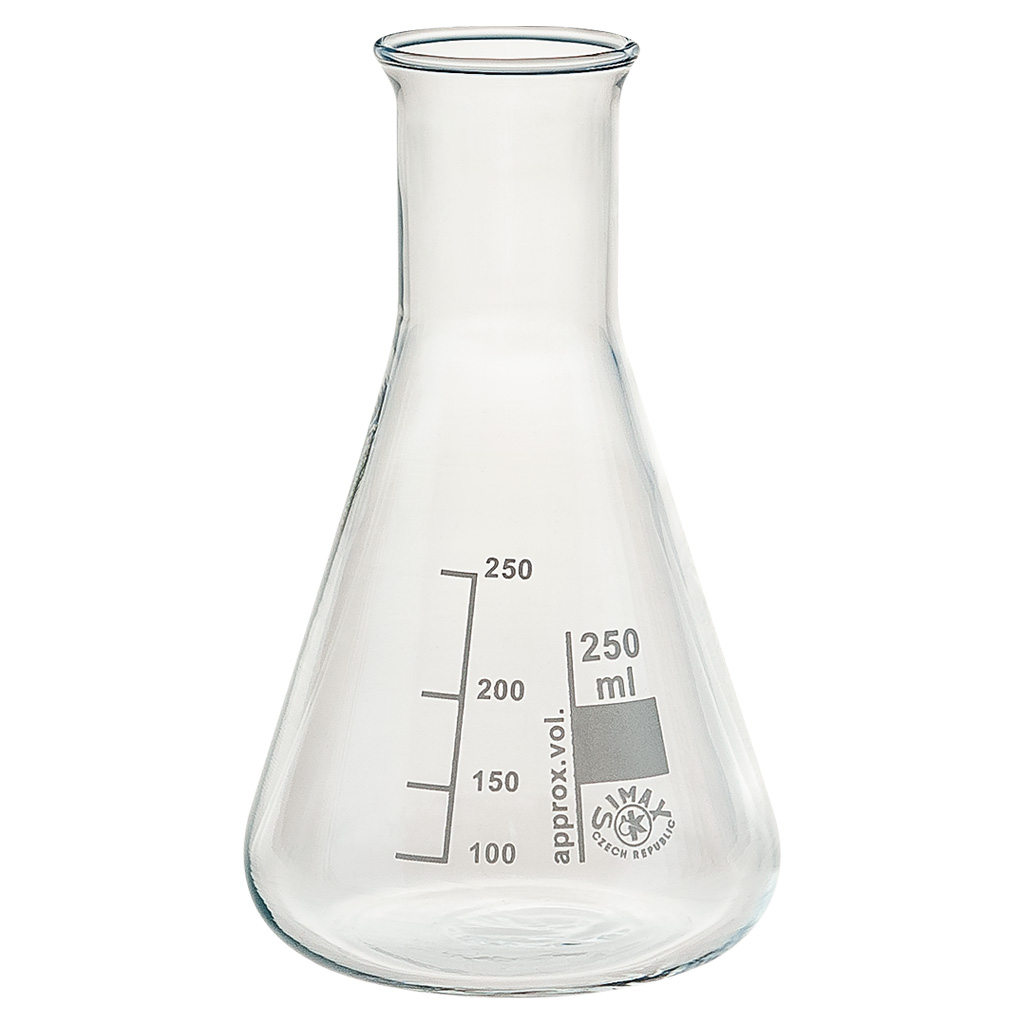 Erlenmeyerkolben, Borosilikatglas 3.3, Enghals, 1 Stück