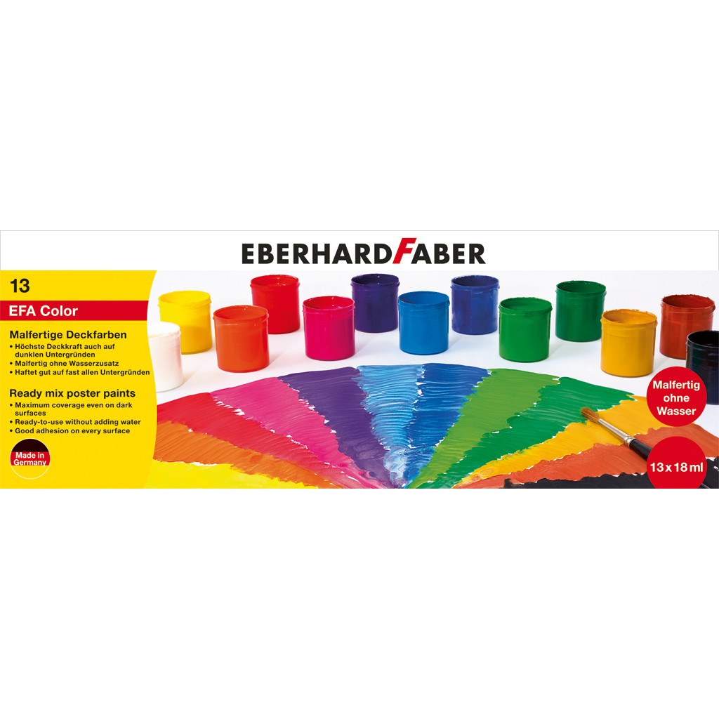 Malfertige Deckfarben - 13er Set à 18 ml