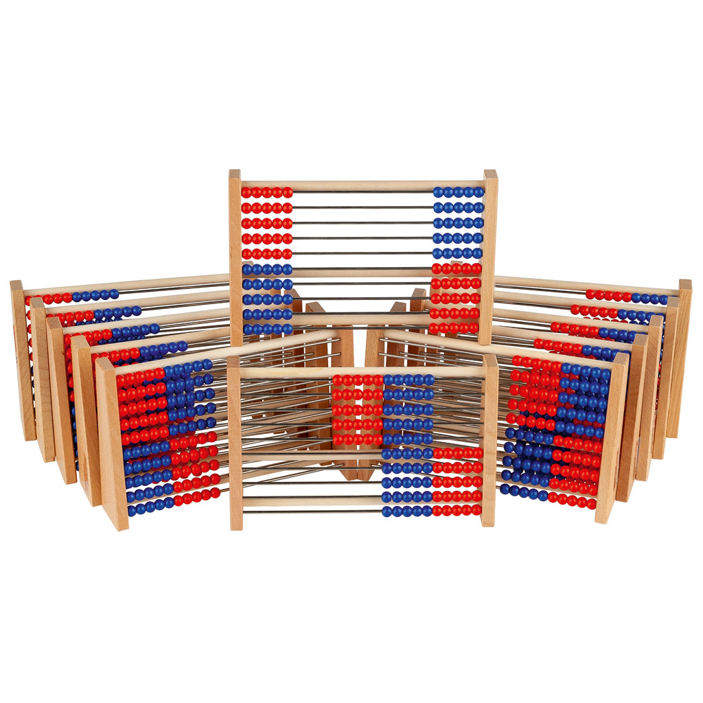 Schüler-Rechenrahmen 1–100 Rot/Blau Klassensatz 2 Schüler-Rechenrahmen 1–100 Rot/Blau Klassensatz 2