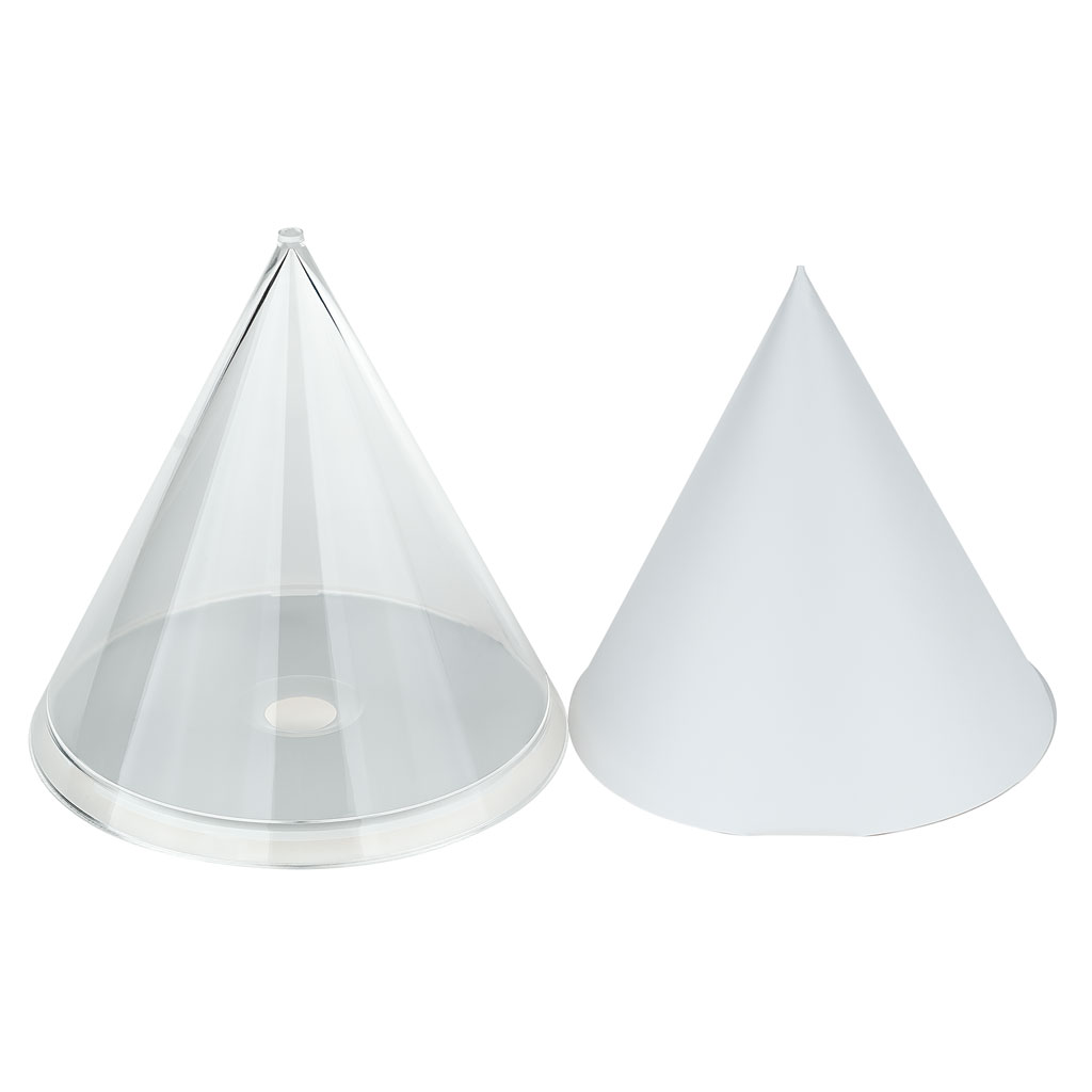 Geometrischer Körper – Kegel mit Oberflächennetz-Bild Auf diesem Bild ist das Produkt mit der Art.Nr.: W-3026 zu sehen