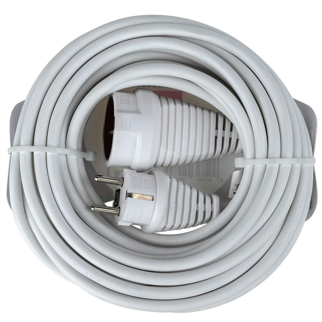 Verlängerungskabel mit Schutzkontaktstecker für Innenbereich