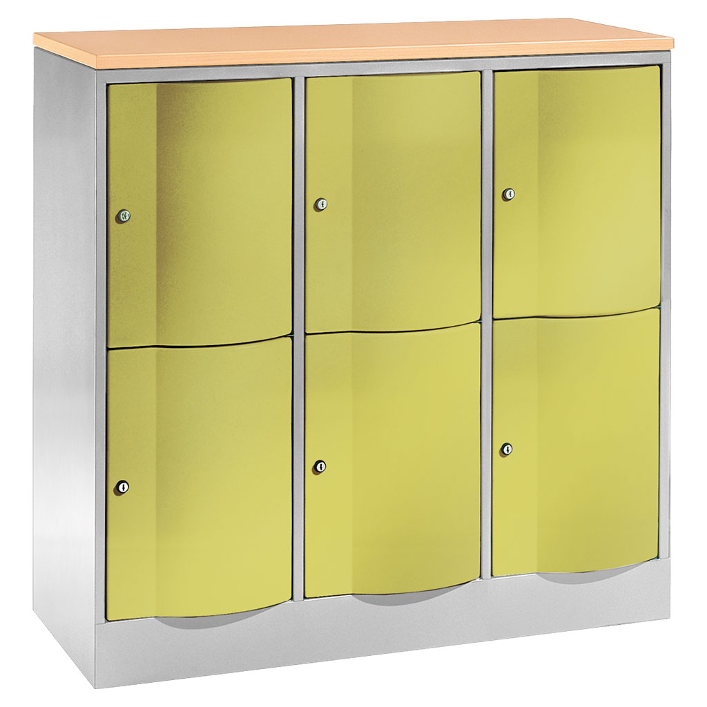 Großraum-Schließfachschrank, 3-reihig Großraum-Schließfachschrank, 3-reihig