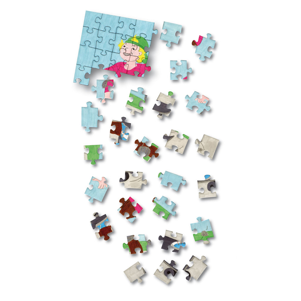 Blanko-Puzzle zum Selbstgestalten, 48 Teile, DIN A4