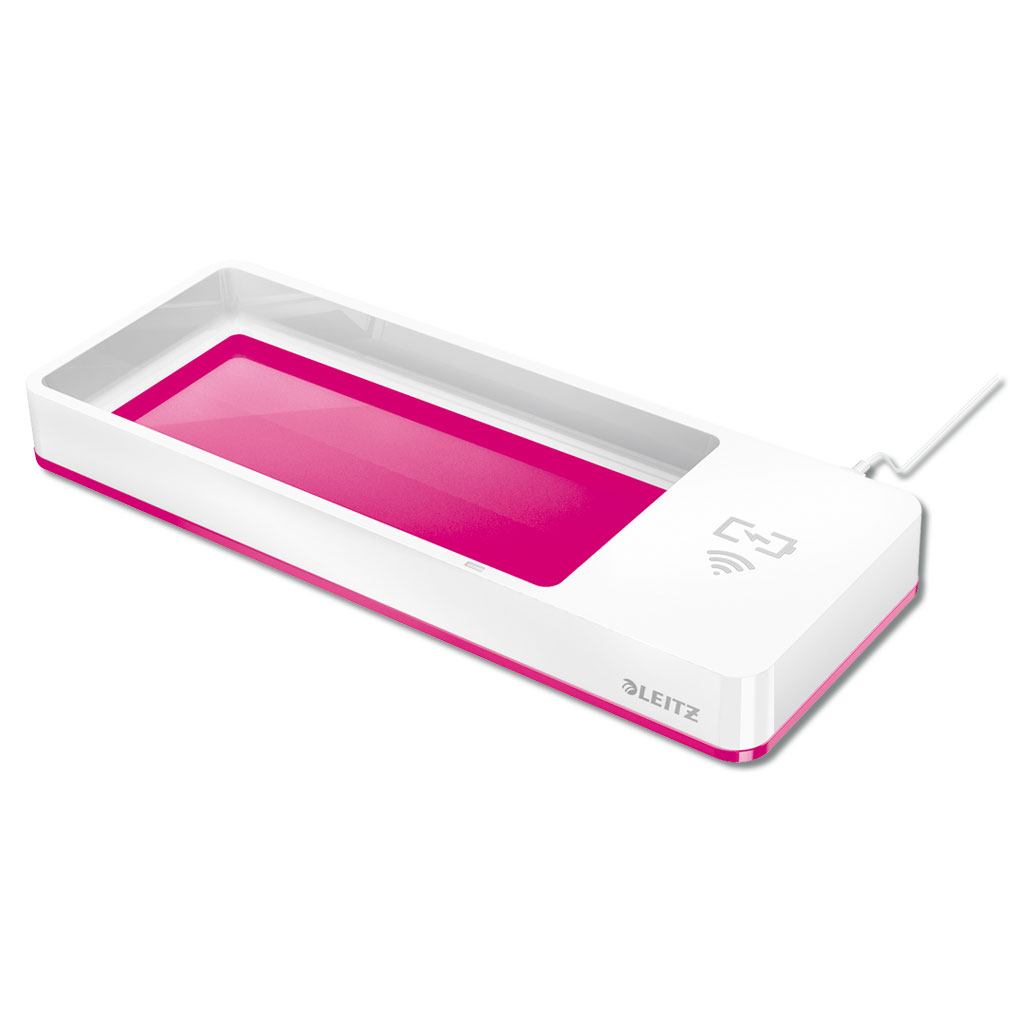 Stifteschale mit Induktionsladegerät, pink metallic
