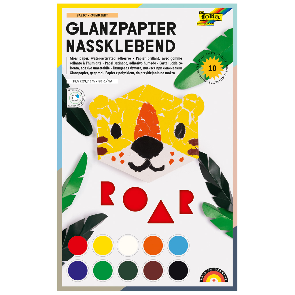 Buntpapier, Glanzpapier 80 g/m²