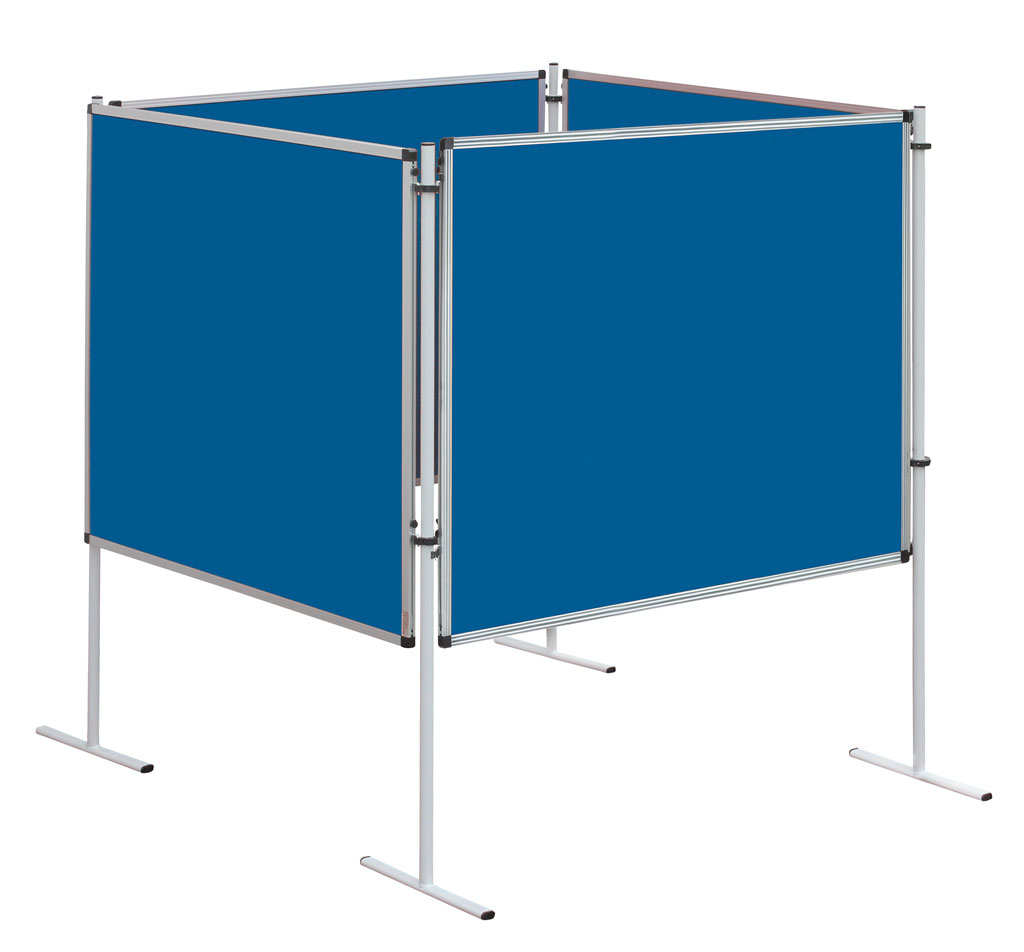 Sparset Stellwand - Quadrat, Stoffarbe: blau
