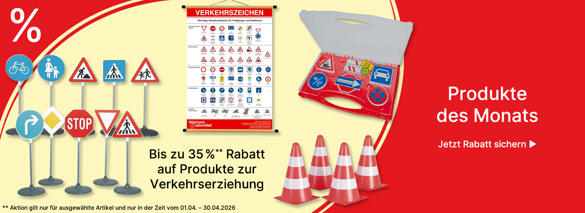 Banner für Produkte des Monats April 2026 Verkehrserziehung